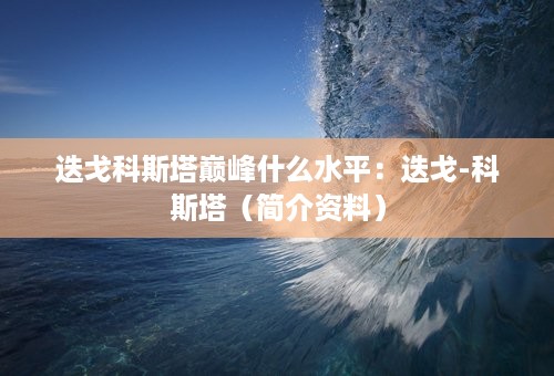 迭戈科斯塔巅峰什么水平：迭戈-科斯塔（简介资料）