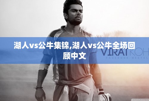 湖人vs公牛集锦,湖人vs公牛全场回顾中文