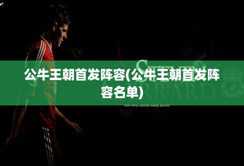 公牛王朝首发阵容(公牛王朝首发阵容名单)