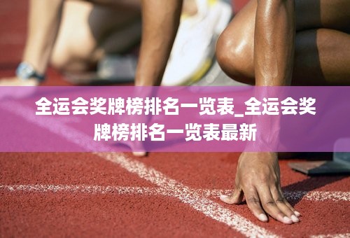 全运会奖牌榜排名一览表_全运会奖牌榜排名一览表最新