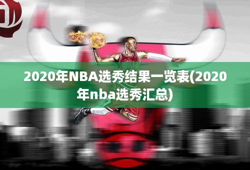 2020年NBA选秀结果一览表(2020年nba选秀汇总)