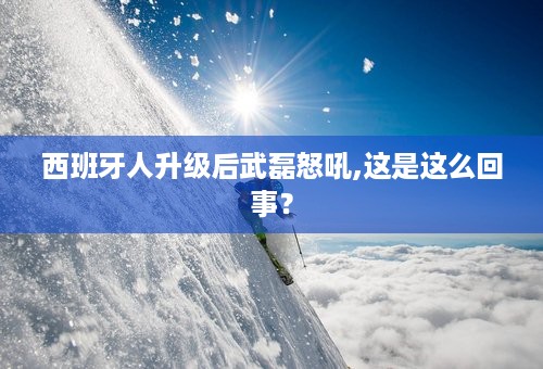 西班牙人升级后武磊怒吼,这是这么回事？