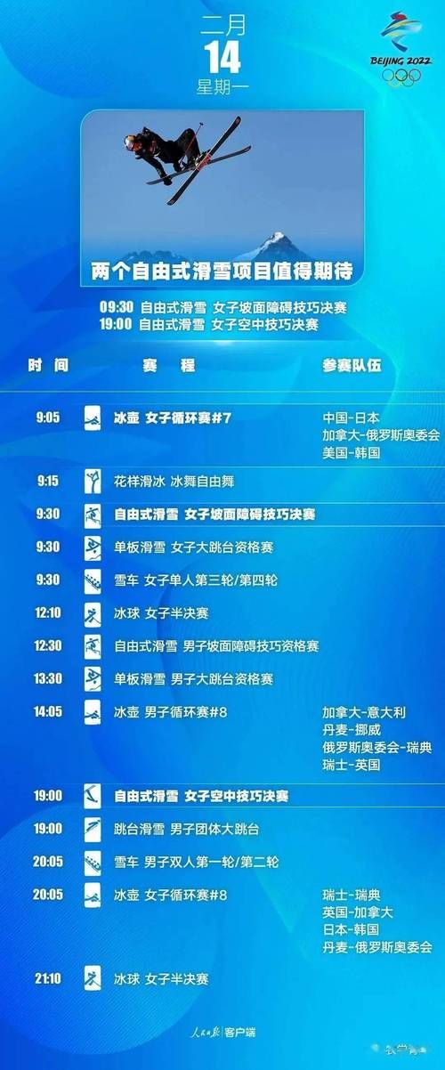 冬奥会比赛项目时间比赛顺序表,冬奥会比赛项目时间比赛顺序表图片